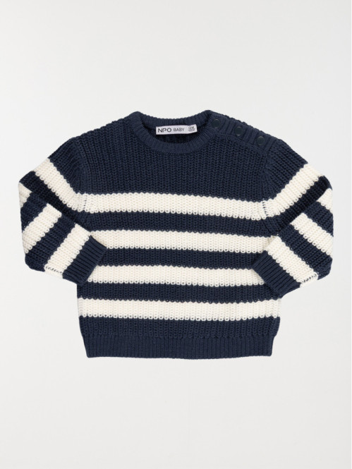 Pull marine rayé garçon (3-36M)