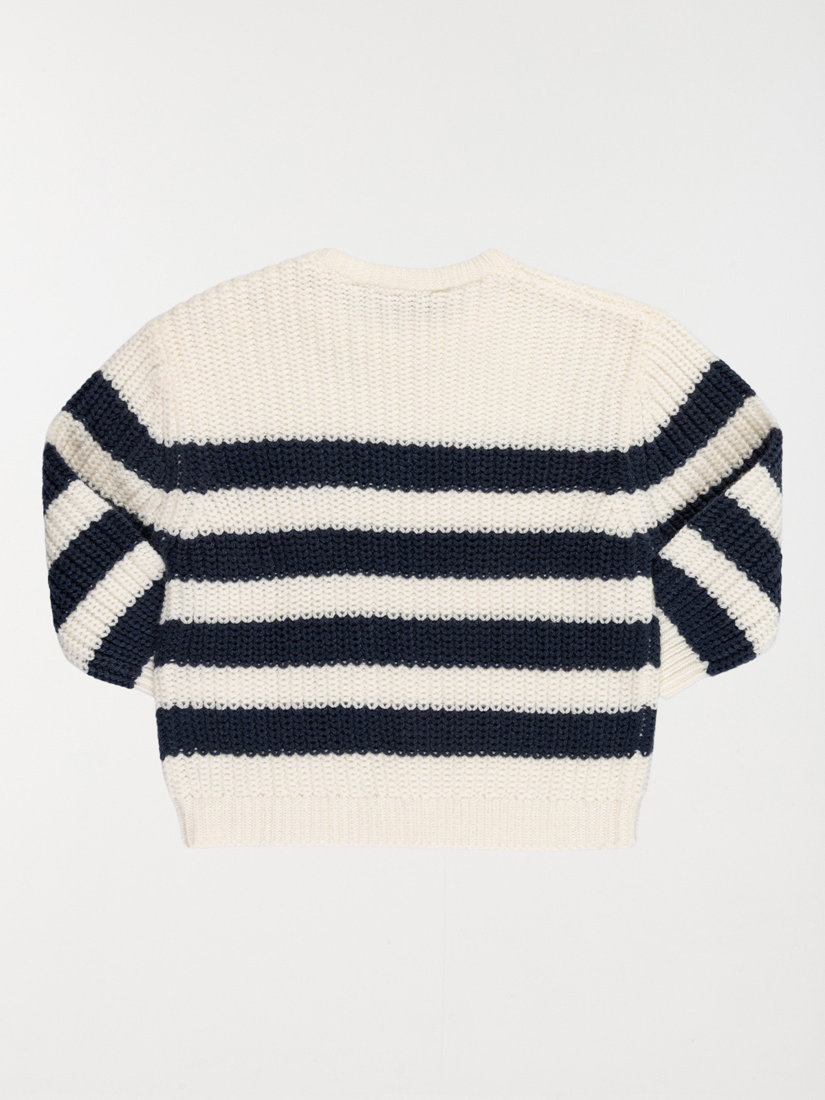 Pull rayé écru garçon (3-36M) Pull rayé écru garçon (3-36M)