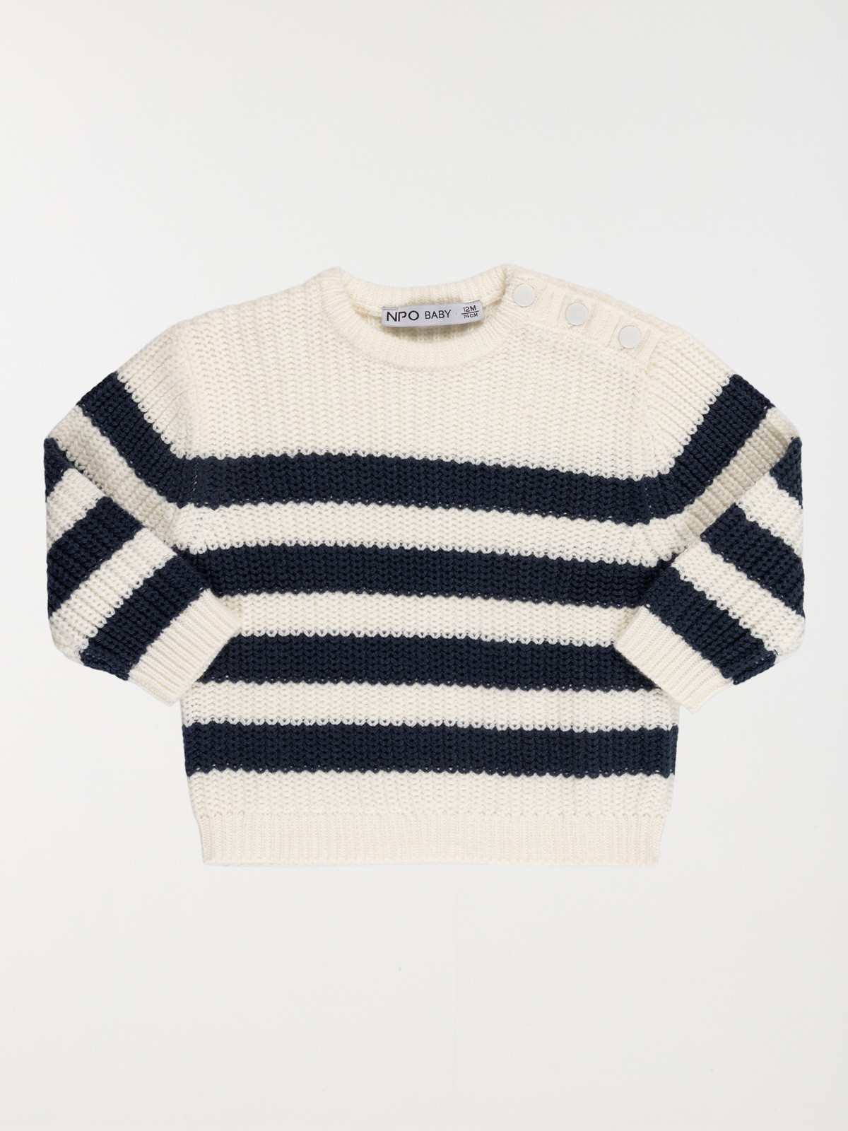 Pull rayé écru garçon (3-36M)