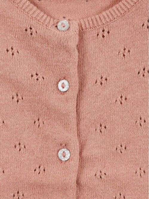 Gilet ajouré fille (3-36M)