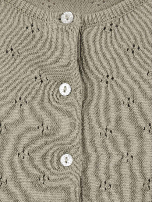 Gilet ajouré vert grisé...