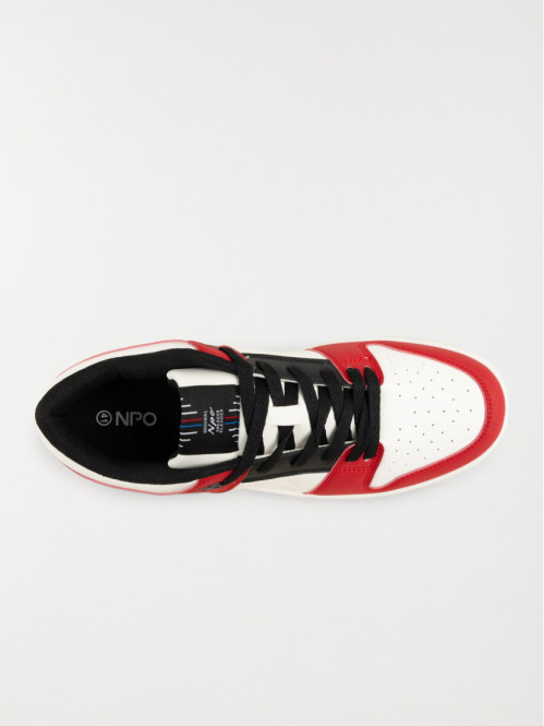 Baskets blanches et rouges homme (40-46) Baskets blanches et rouges homme (40-46)