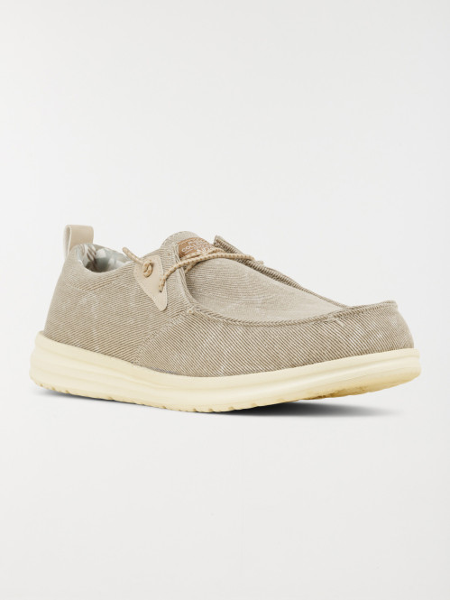 Chaussure bateau toile homme (40-45)