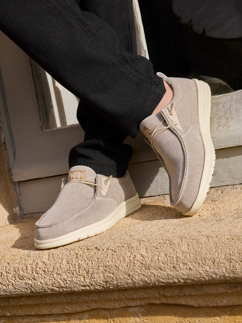 Chaussure bateau toile homme (40-45)