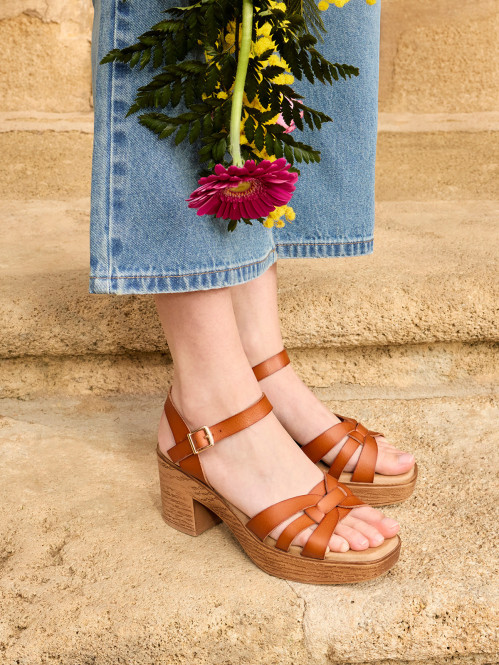 Sandale marron femme (36-41)