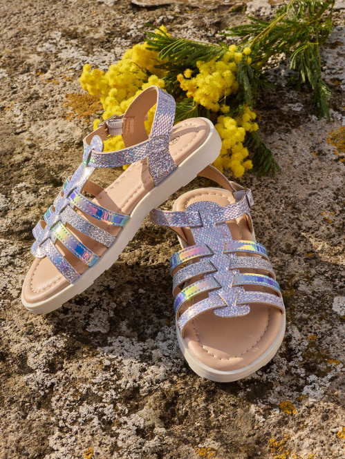 Sandales lilas pailleté fille (24-30)