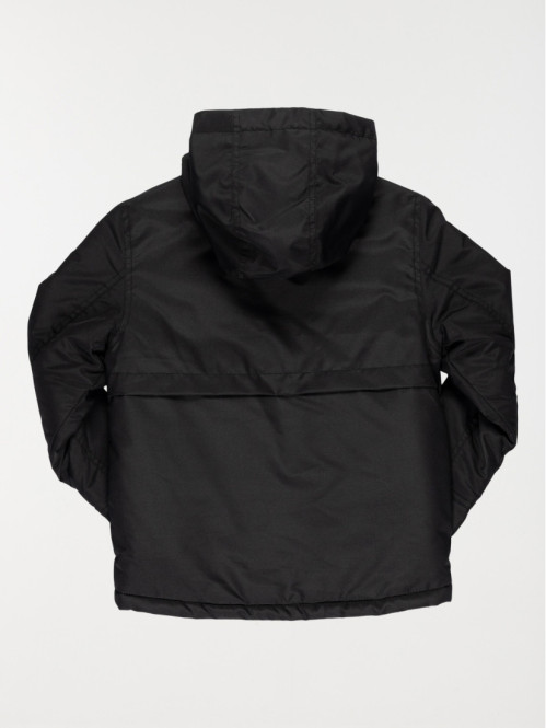 Parka à capuche noir garçon (3-8A)