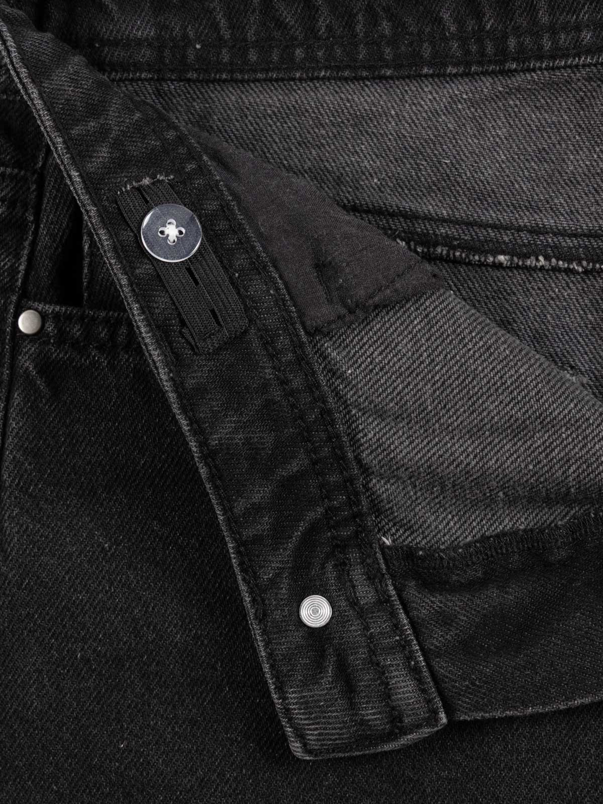 Jean straight fille noir (XXS-M)