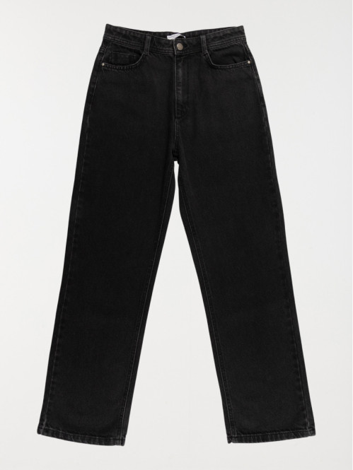 Jean straight fille noir (XXS-M)