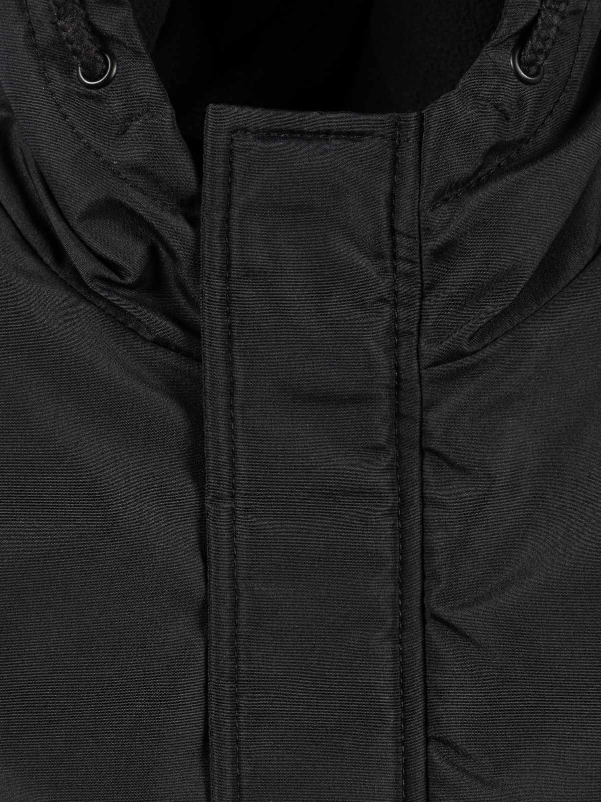 Parka à capuche noir garçon (3-8A)