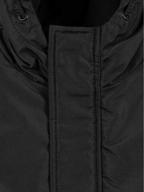 Parka à capuche noir garçon (3-8A)
