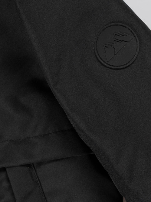 Parka à capuche noir garçon (3-8A)