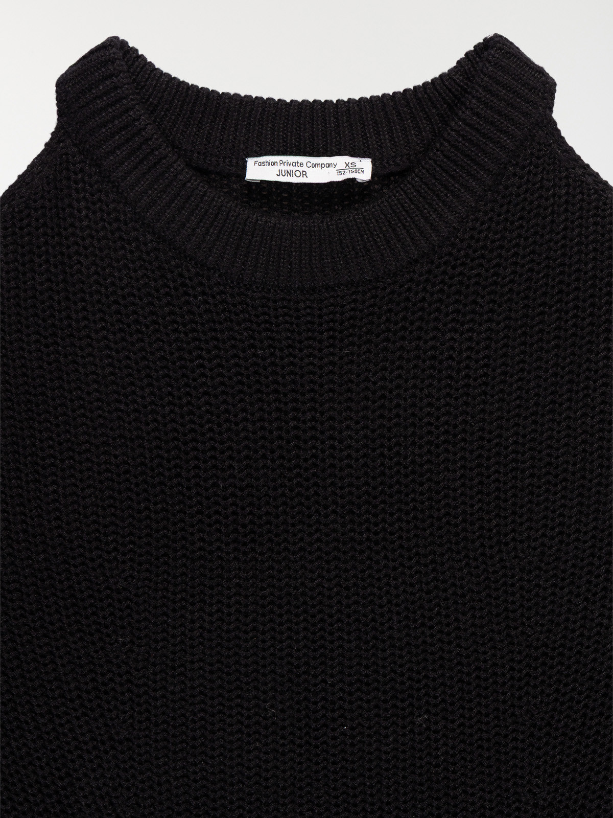 Pull épaules dénudées noir fille (XXS-M)