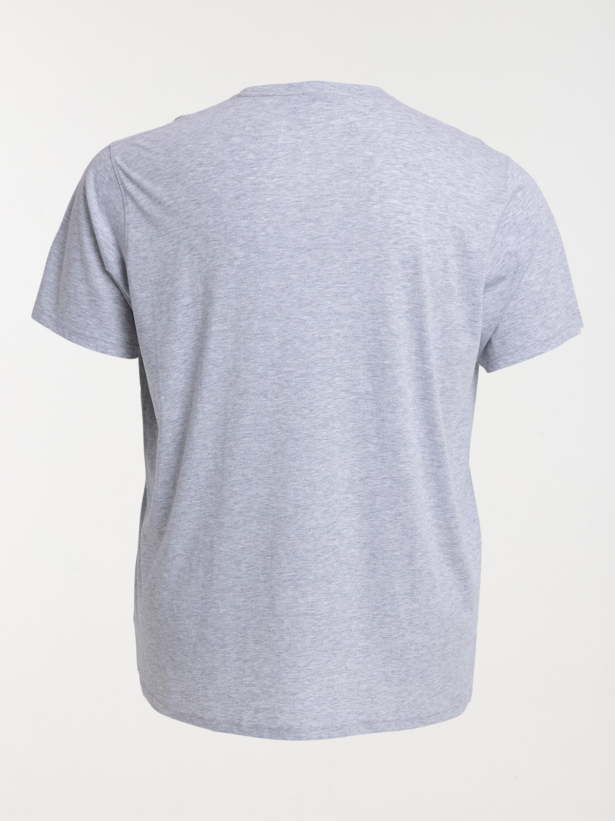T-shirt gris chiné grande taille homme