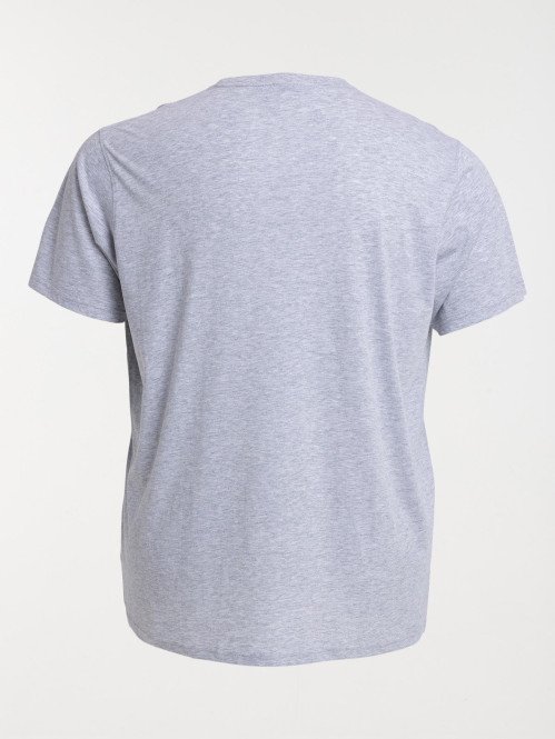 T-shirt gris chiné grande...