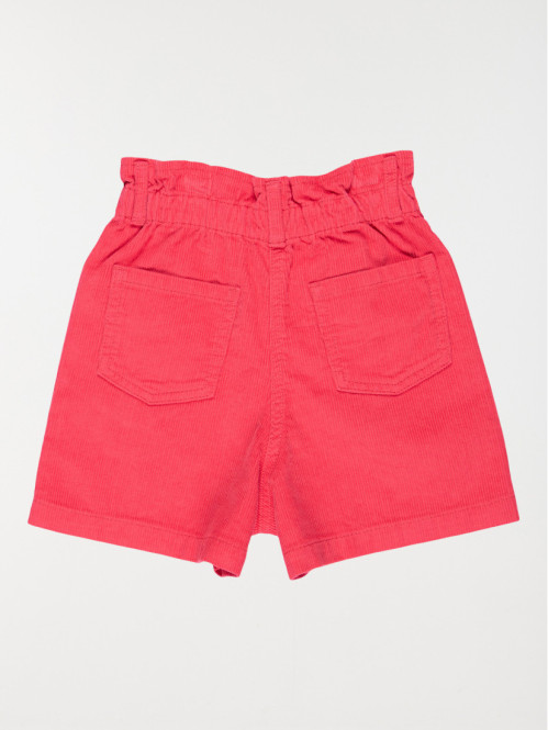 Short coloris tomate fille (3-8A) Short coloris tomate fille (3-8A)