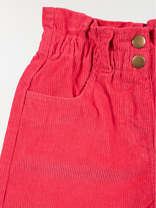 Short coloris tomate fille (3-8A) Short coloris tomate fille (3-8A)