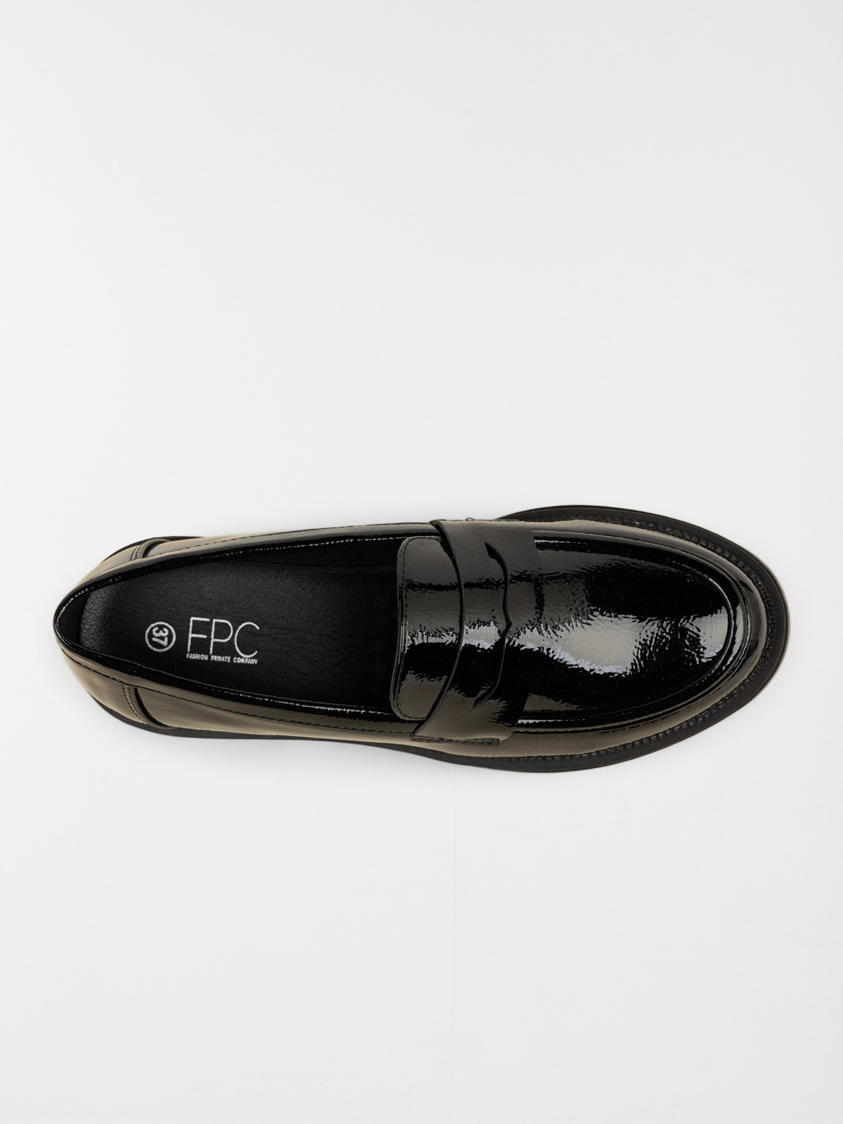 Mocassins vernis noirs femme (36-41)