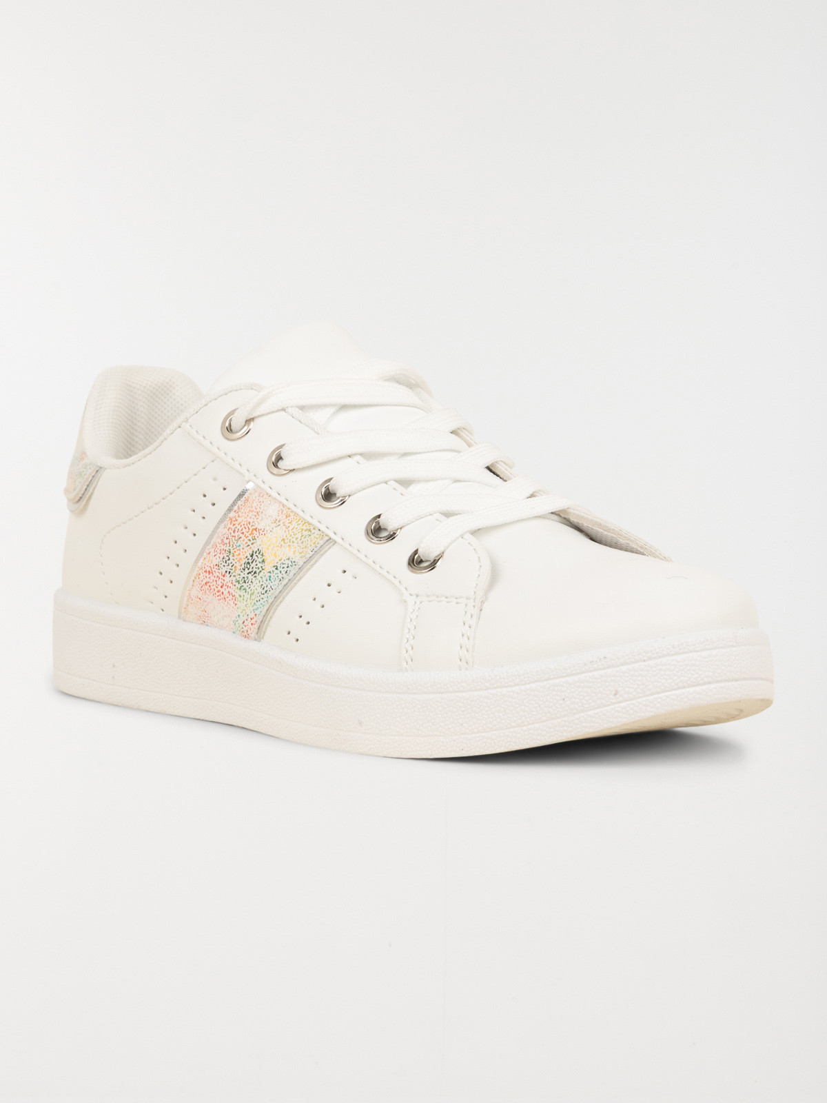 Baskets blanches basses femme (37-42)