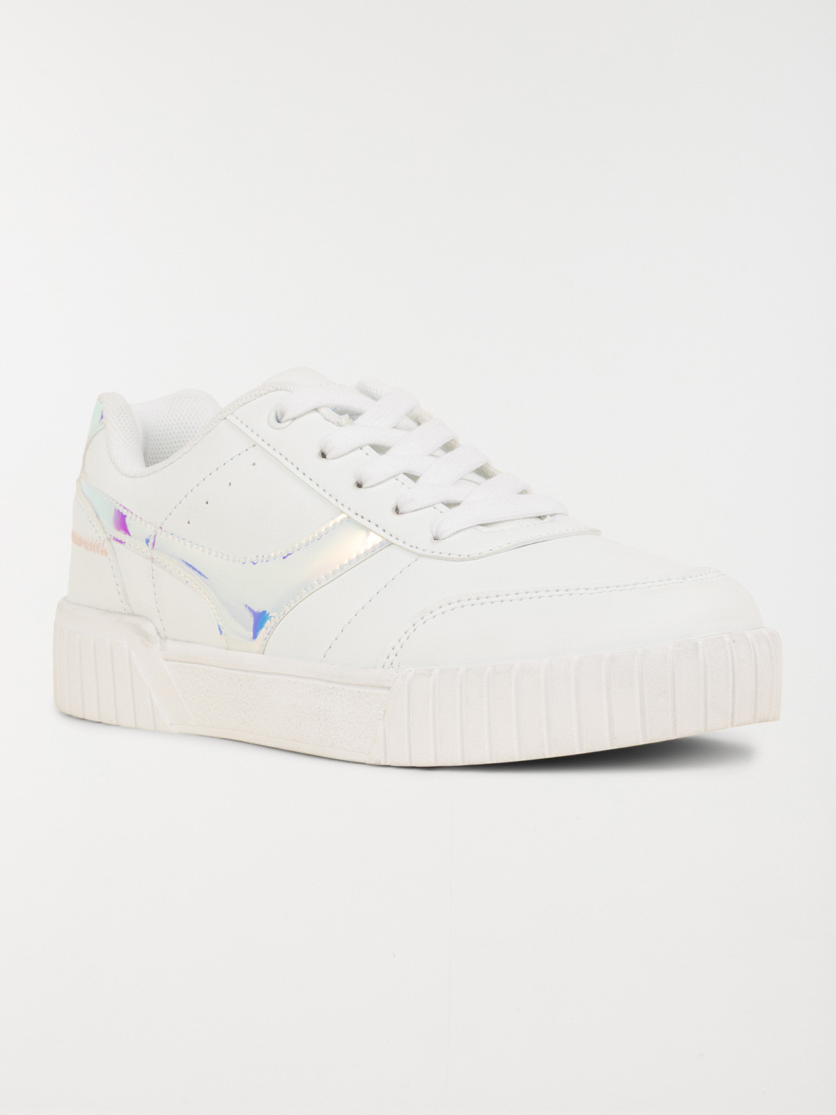 Basket blanche hologramme femme (36-41)