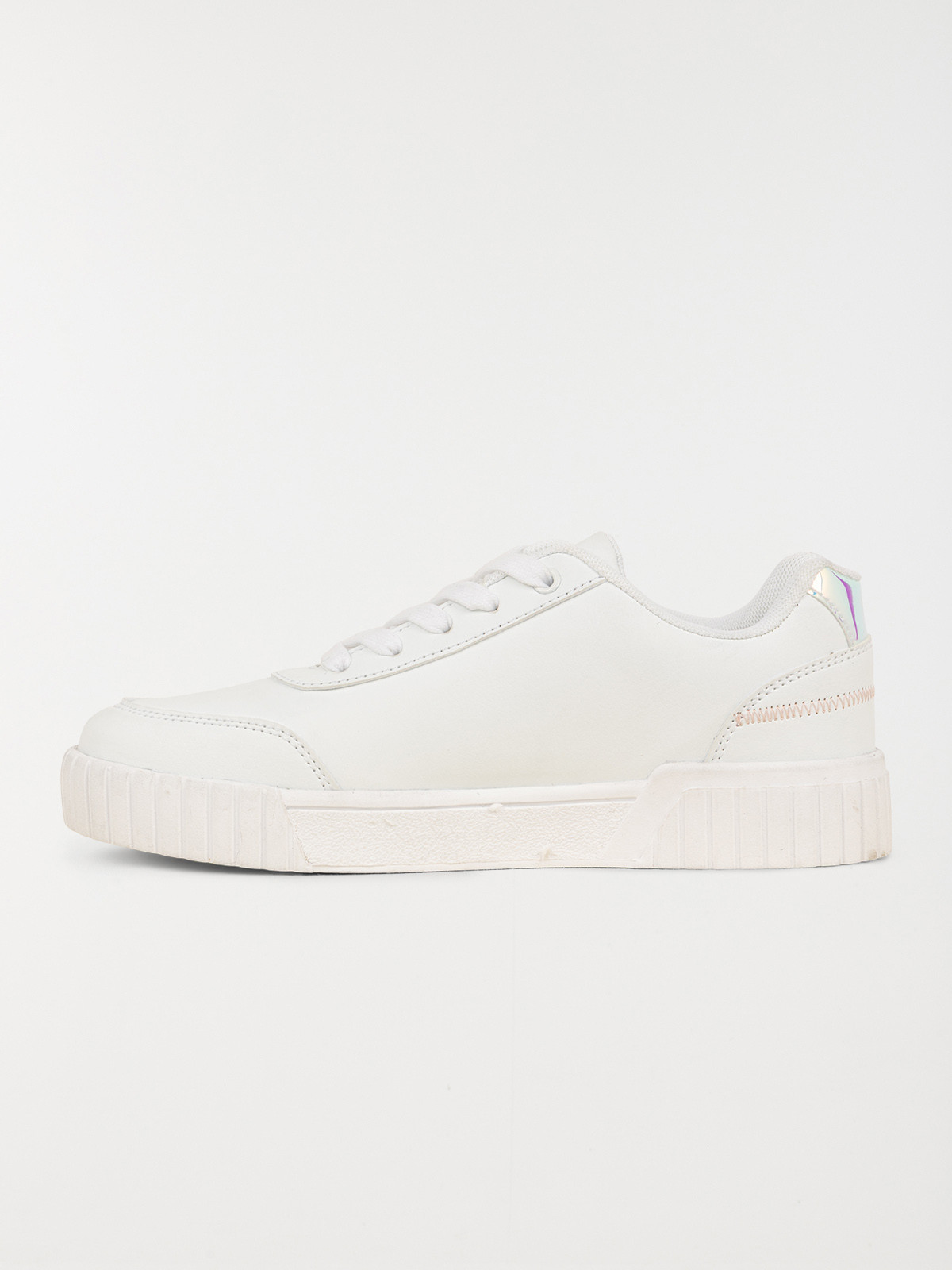 Basket blanche hologramme femme (36-41)