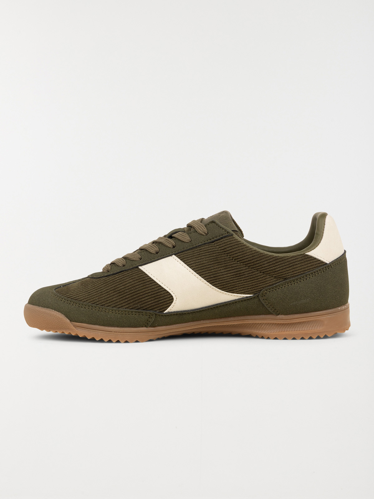 Baskets basses olives femme (36-41)