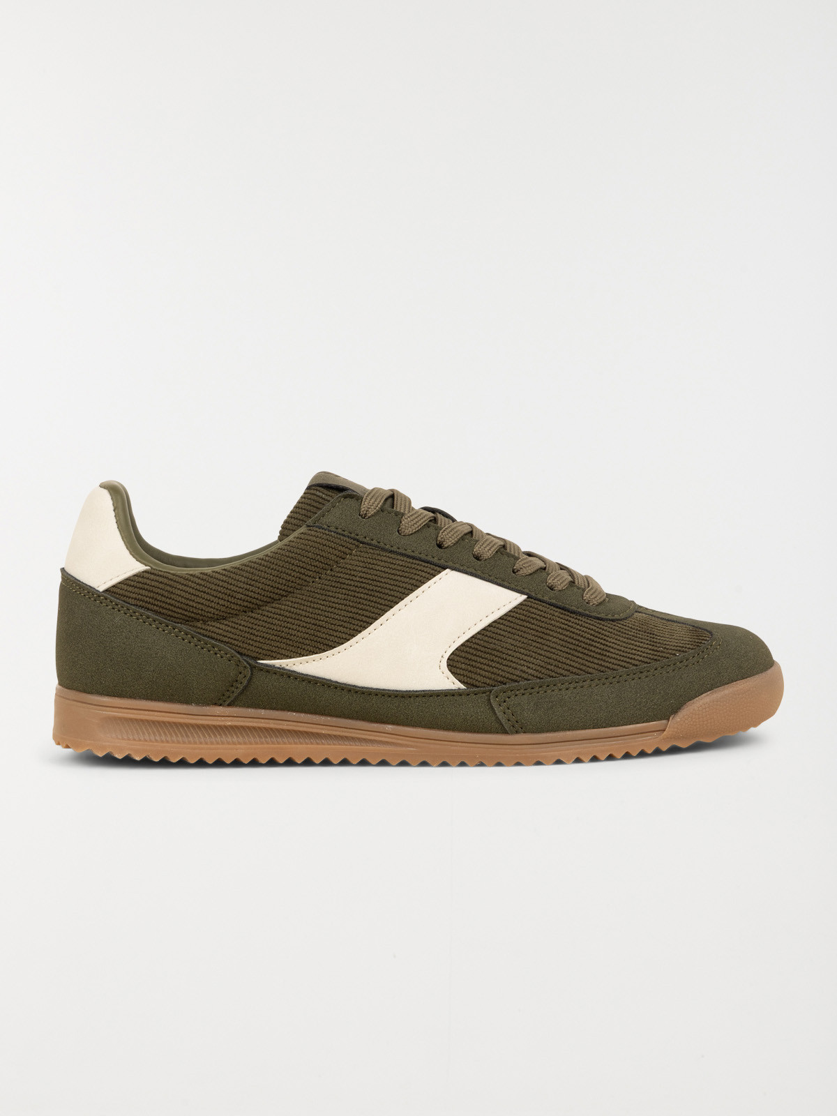 Baskets basses olives femme (36-41)