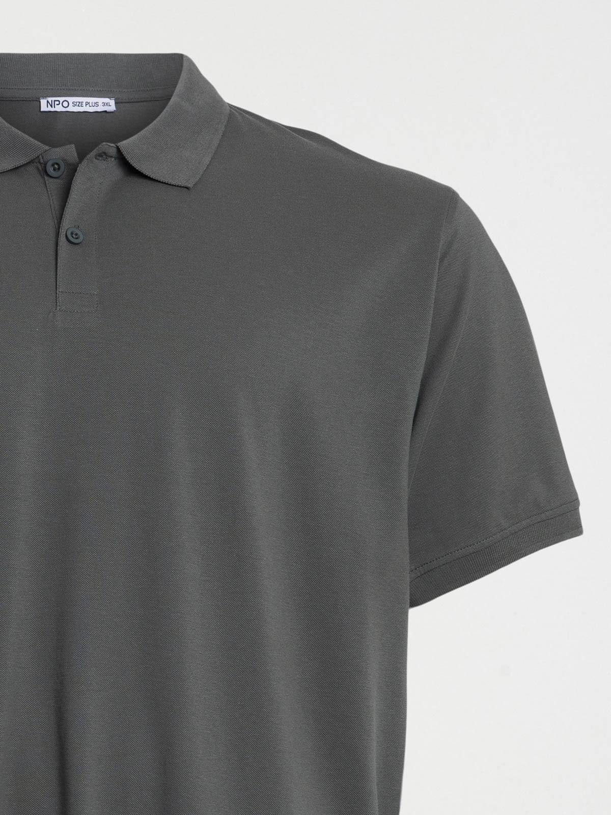 Polo coloris kaki grande taille homme