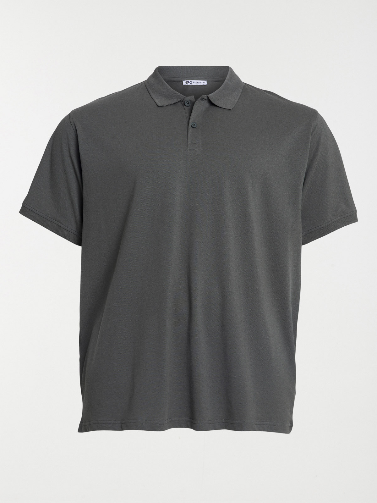Polo coloris kaki grande taille homme