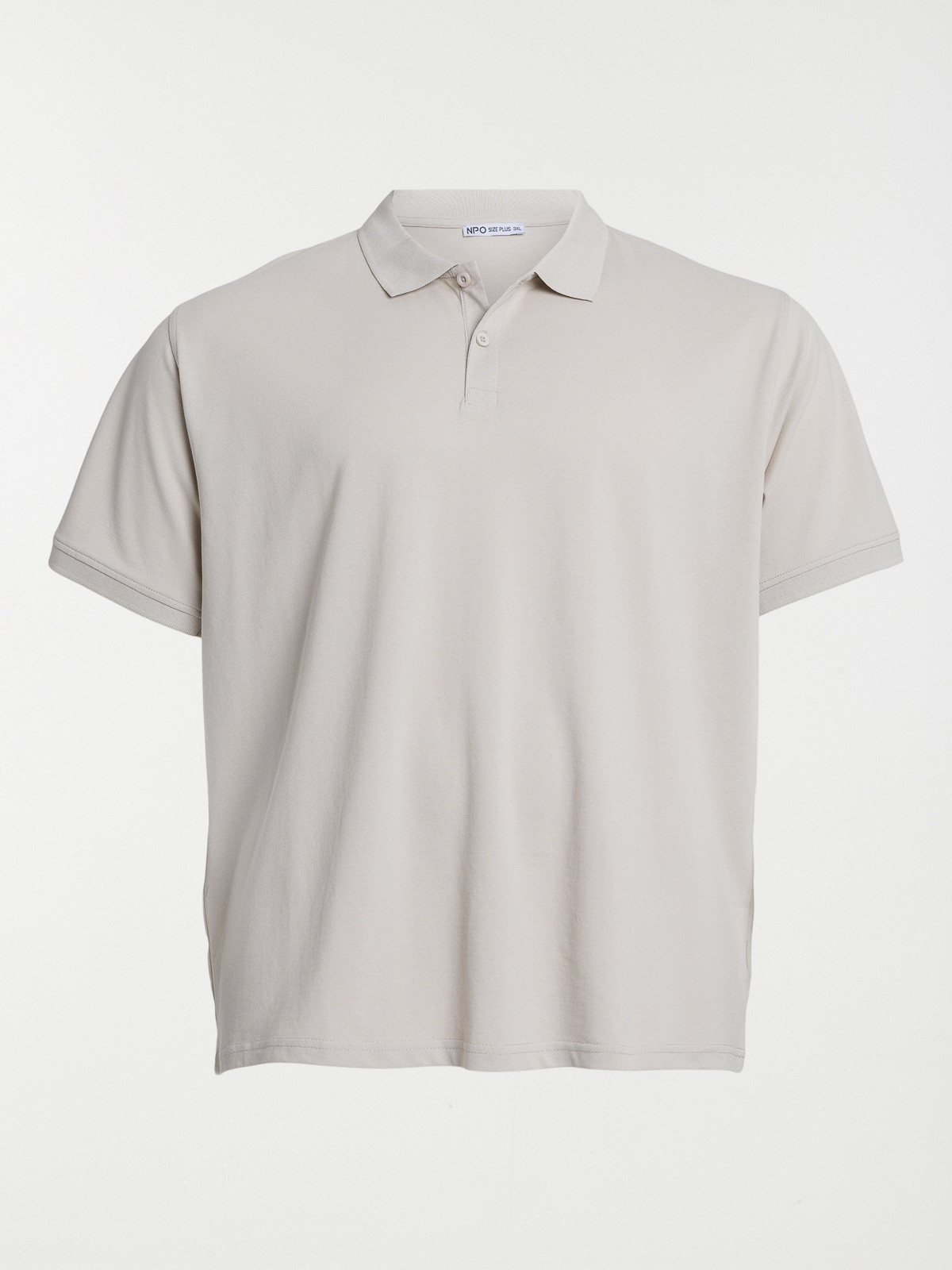 Polo coloris blond grande taille homme