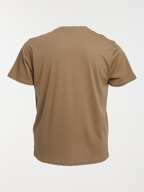 T-shirt camel foncé grande...
