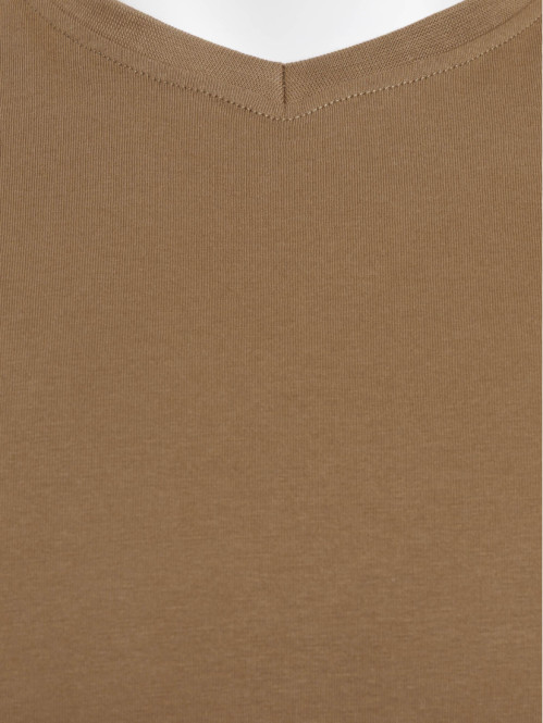 T-shirt camel foncé grande...