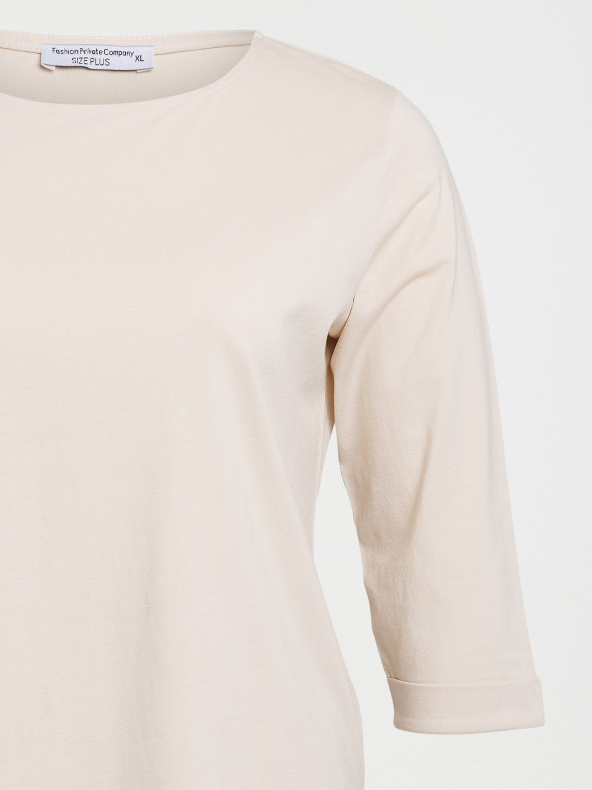 T-shirt beige rosé grande taille femme