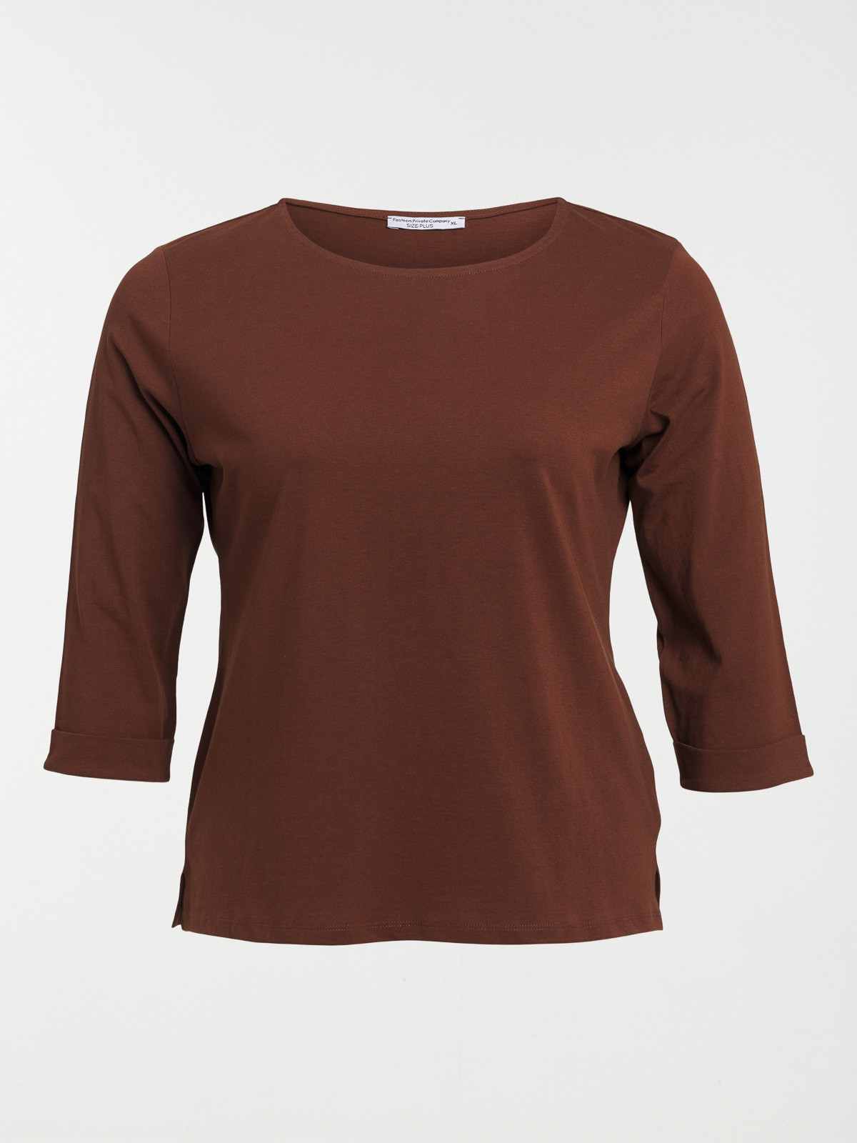 T-shirt marron grande taille femme