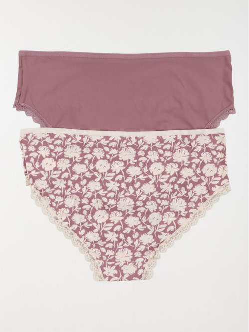 Lot de 2 shorties femme (S-XL)