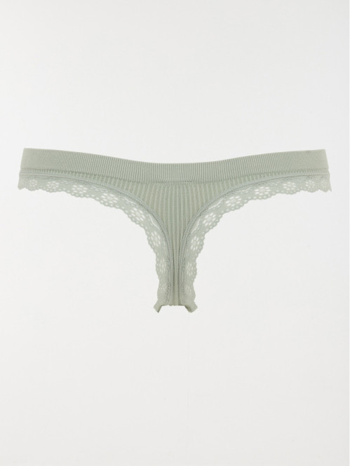 Tanga côtelé iceberg femme...