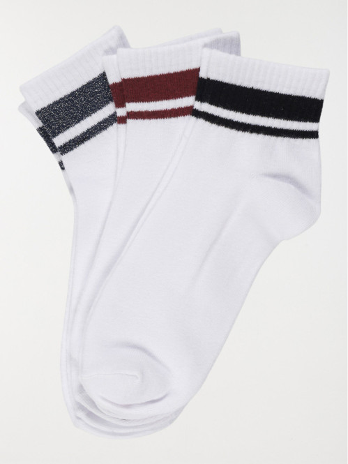 Lot de 3 paires chaussettes...