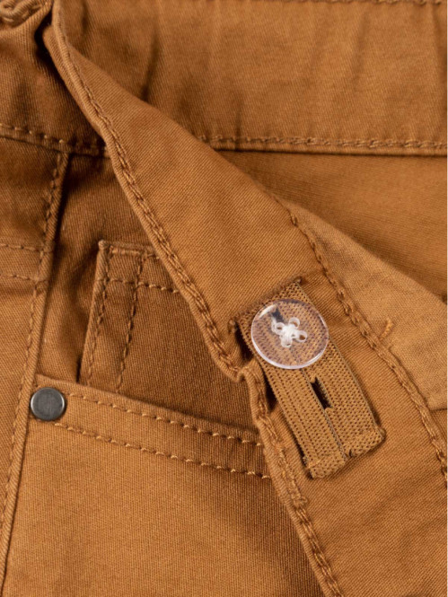 Pantalon slim camel garçon...