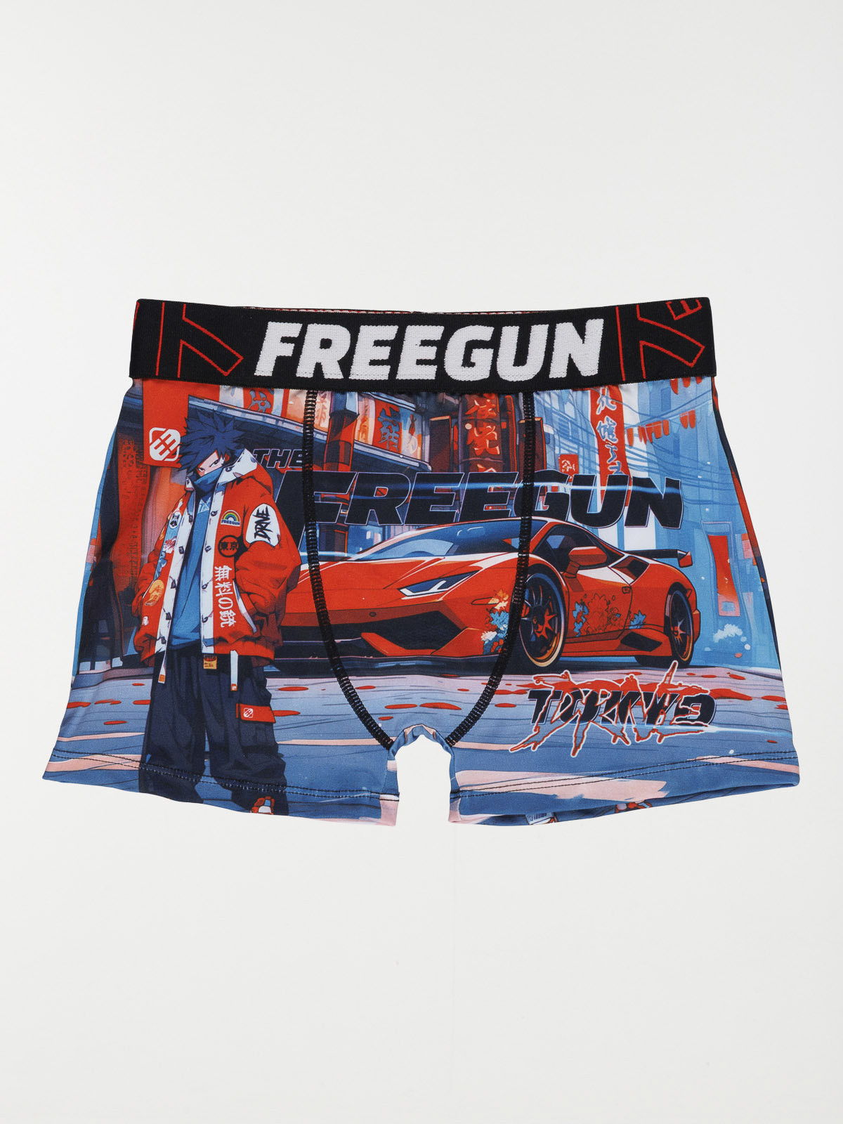 Shorty Freegun imprimé voiture garçon