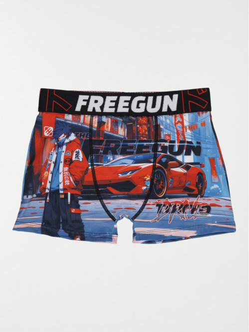 Shorty Freegun imprimé voiture garçon