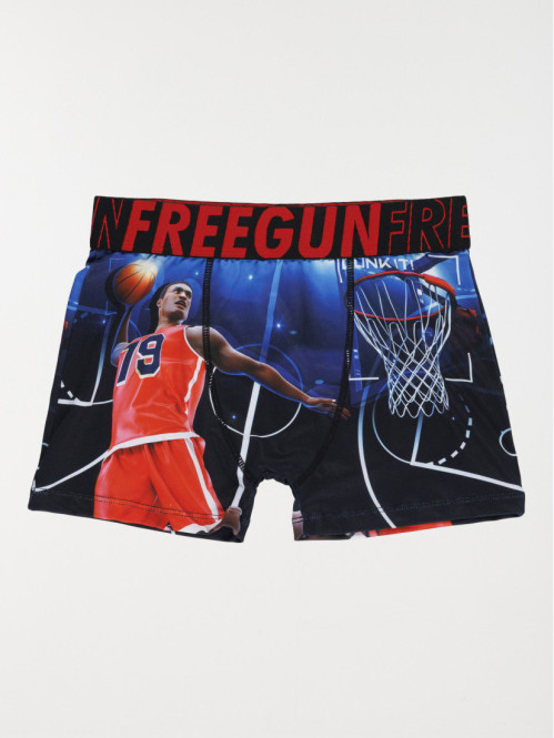 Shorty Freegun imprimé basketball garçon