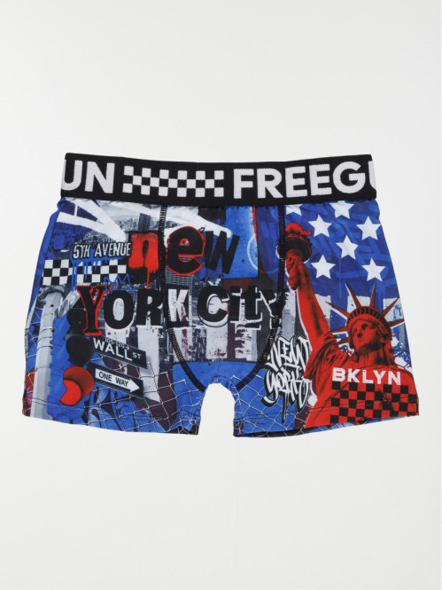 Shorty Freegun imprimé USA garçon