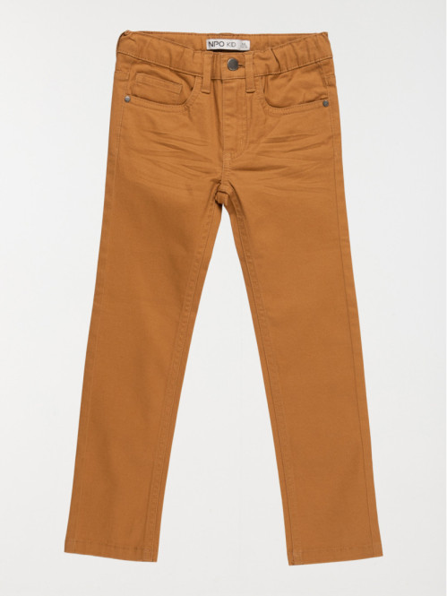 Pantalon slim camel garçon...