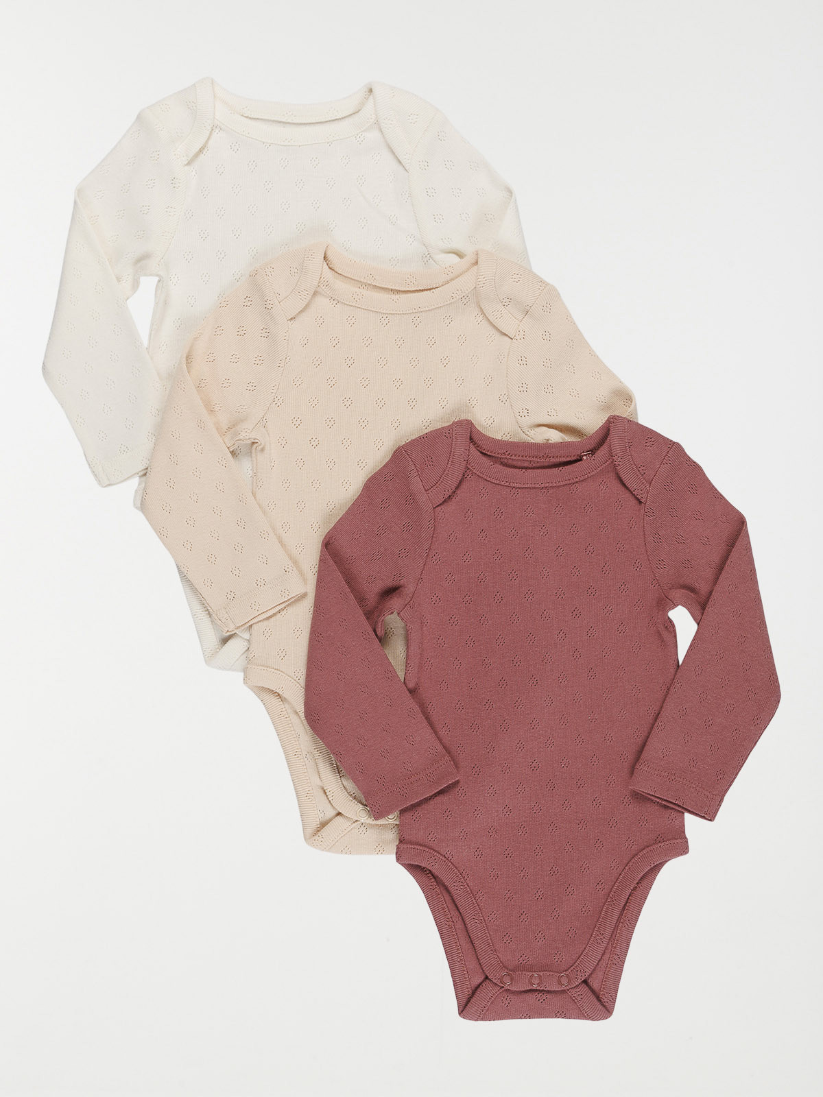 Lot de 3 bodies unis fille (3-24M)