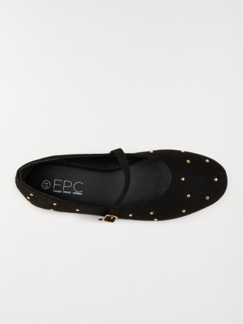 Ballerines strass dorées...