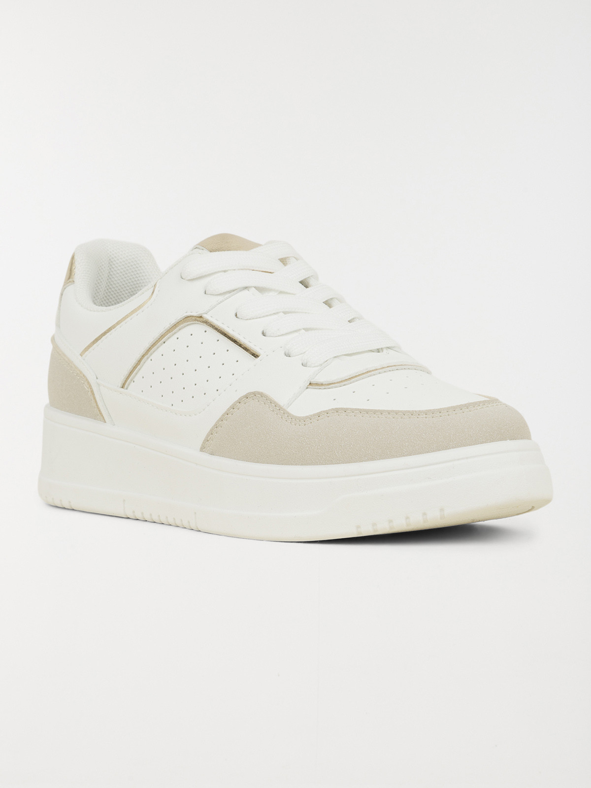 Basket beige et blanche femme (36-41) Basket beige et blanche femme (36-41)