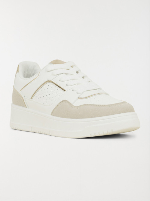 Basket beige et blanche...