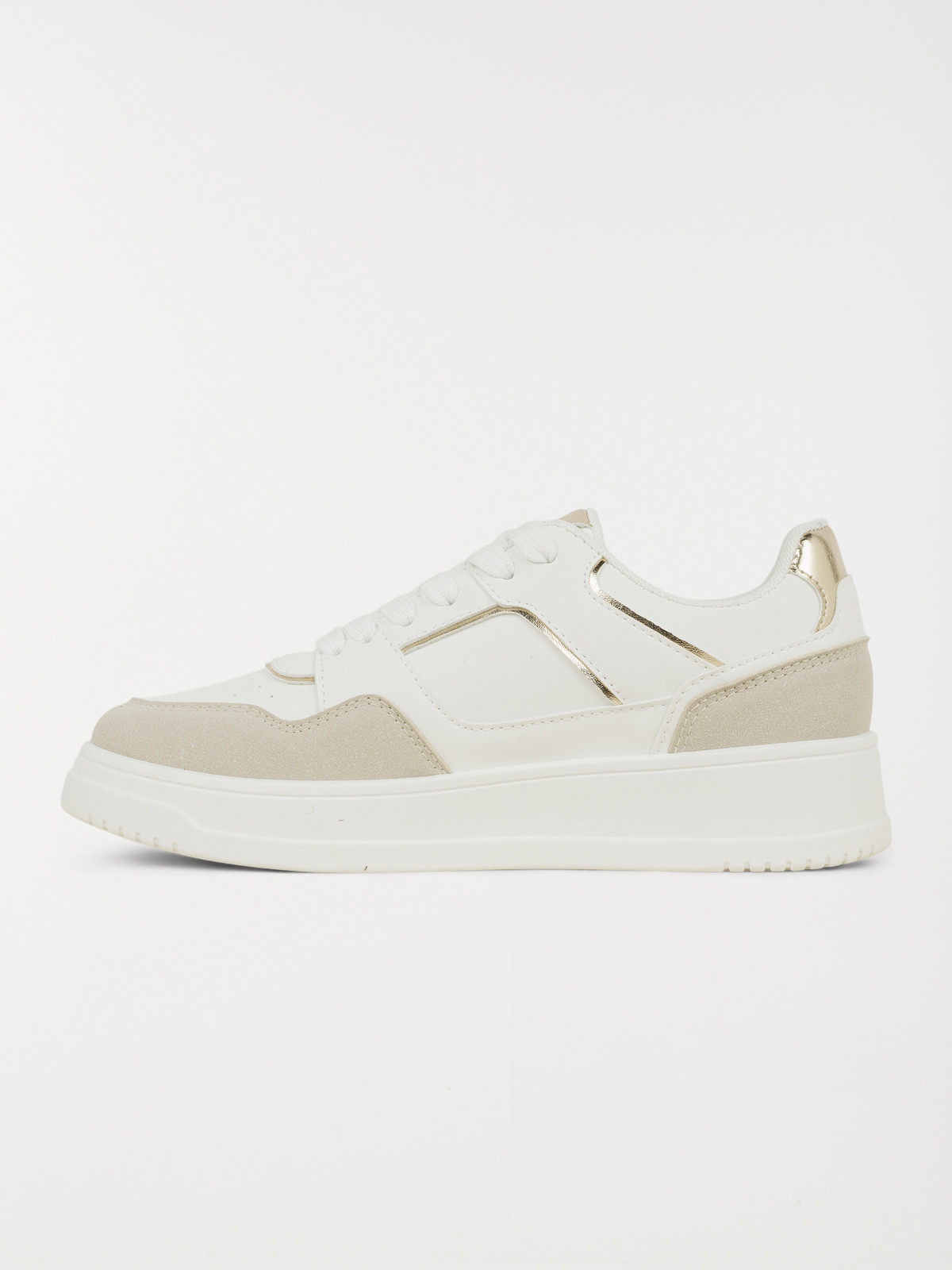 Basket beige et blanche femme (36-41) Basket beige et blanche femme (36-41)