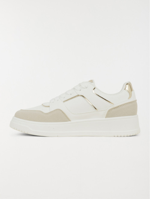 Basket beige et blanche...