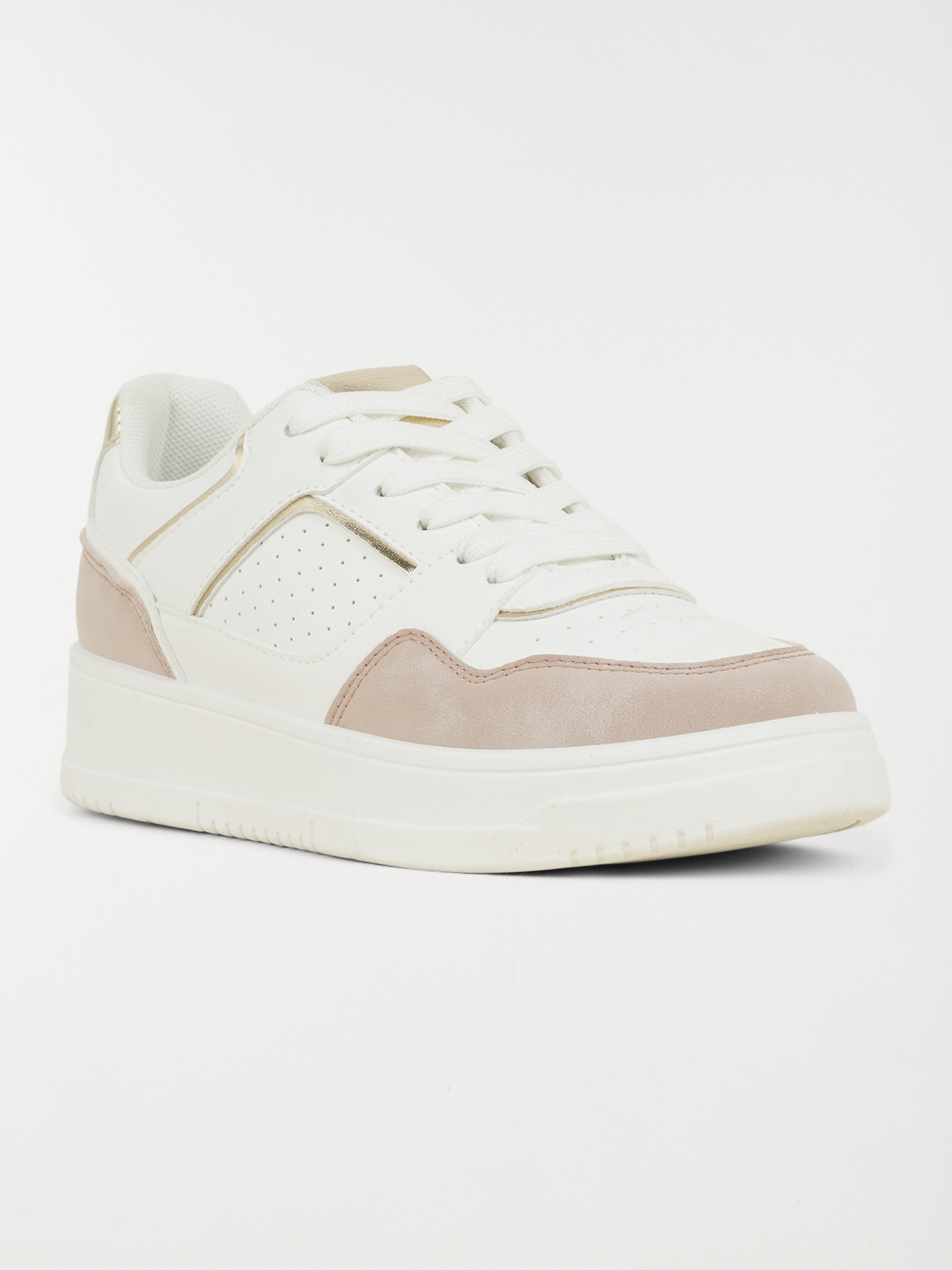 Basket rose et blanche femme (36-41)